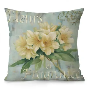 Housse de coussin décorative vintage style campagnard américain en velours pour canapé.