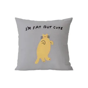 Nordic minimalist funny animal decorative throw pillow for modern sofa living room velvet cushion cover