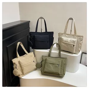 Gran bolso tote casual, versátil bolso de hombro para mujer ideal para uso diario.
