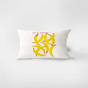 Nordic dopamine cream style rectangular throw pillow velvet waist pillowcase for sofa living room