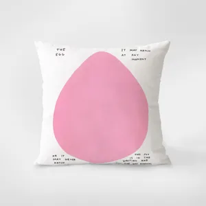 Pink art decorative throw pillow for sofa, modern cute design cushion for living room bed.