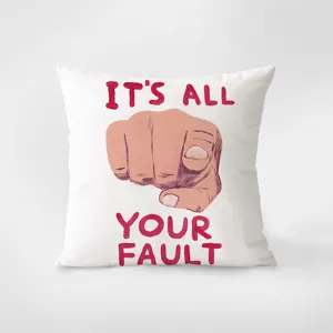 Funny quote throw pillow cover soft decorative couch cushion for bedroom and living room decor