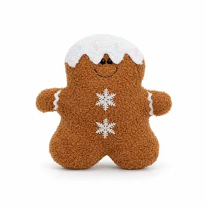 Weihnachten Lebkuchenmann Plueschkissen niedlich festlich Sofa Dekoration Kuscheltier