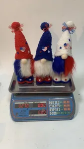 American Independence Day gnome plush toy set, patriotic faceless doll home decor.