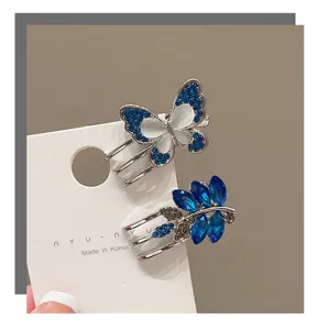 Sweet butterfly hair clip French fairy side bangs clip retro fashion hairpin accessory
