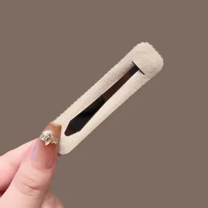 Korean style sparkling crystal square hair clip side clip for stylish fringe and hair styling.