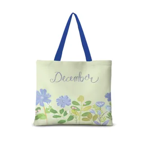 Sac cabas en toile a fleurs pour femme, joli design de plantes a aquarelle sac quotidien.