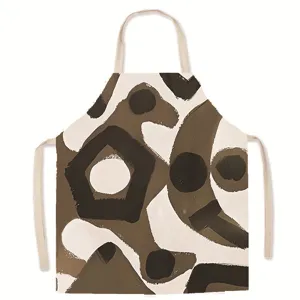Nordic style minimalist illustration apron for kitchen cooking, painting and household work.
