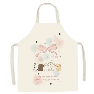 Cute ballet style sleeveless apron for women cooking kitchen cute anti-fouling coverall new
