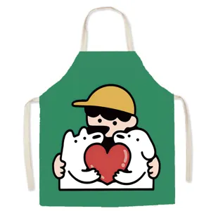 Nordischer Cartoon süßer Hund Mode Erwachsener ärmellose Schürze für Küche Kochen und Backen