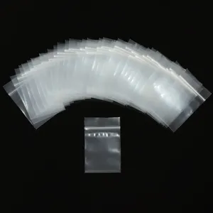 Clear plastic ziplock bags resealable poly bags rectangular packaging bags for storage