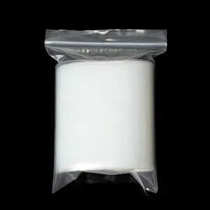 Transparent self-sealing plastic PE ziplock bag rectangular packaging pouch 100pcs