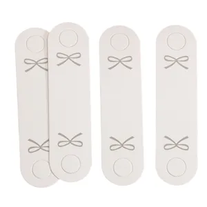 Set aus DIY Armband Haargummi Verpackung Karten faltbar Schleife Haarschmuck Etiketten