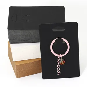 6x9cm Schmuckdisplaykarten für Schlüsselanhänger, Detailansicht der Verpackungskarte.