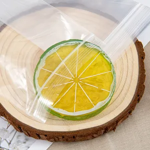 Clear transparent PE ziplock bags for jewelry packaging, resealable plastic storage bags.