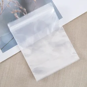 Clear plastic ziplock bag for jewelry small items storage durable sealing design practical.
