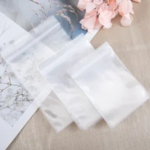 Transparent PE ziplock bags, new material clear sealing bags for jewelry packaging and storage.