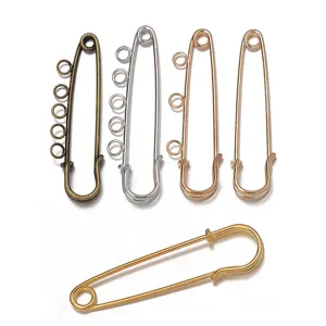 Legierung Sicherheitsnadel Brosche DIY Schmuckzubehör Mit Mehreren Ringen Mehrfarbige Dekorative Nadel Für Kleidung Zubehör