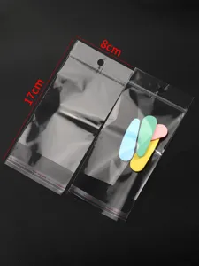 Transparent OPP self-adhesive packaging bags for jewelry and small clear plastic bags