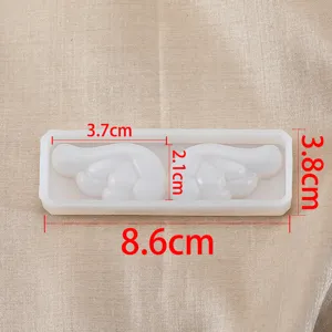 DIY σιλικόνης καλούπι κρυστάλλινη εποξική ρητίνη φτερό σχήμα κρεμαστό κόσμημα