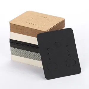 Kraft paper jewelry display cards necklace packaging cards set for handmade crafts bracelet hanging.