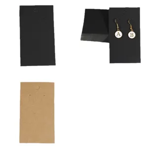 50pcs jewelry display cards necklace packaging kraft paper card for hanging accessories
