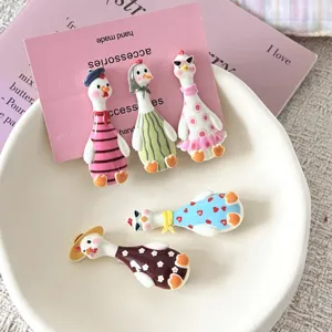 Simpatici fermagli per capelli di anatra divertente, accessori per acconciature da donna e bambini.