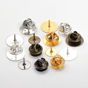 Metal Brooch Backs Pin Clutches Butterfly Clutches Blank Pins Badge Insignia DIY Jewelry Making Findings Accessories