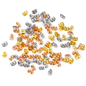 Stainless steel butterfly earring backs mixed color bulk jewelry DIY making accessories