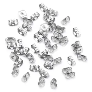 Stainless steel butterfly earring backs bulk pack jewelry making DIY findings replacement