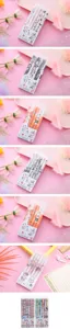 Boxed retractable gel pens cute student stationery office school writing black ink pens