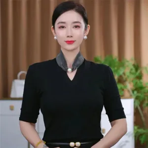 Koreaanse stijl Parel magnetische gesp Sjaal vrouwen mode veelzijdige ketting zijden sjaal