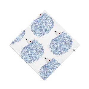Schattig Egelmotief Placemat Warmte-Isolatie Pannenlap Polyester Stof Tafelkleed Anti-Brandwond Keuken Eetkamer Decor