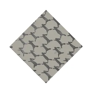 Set de table en tissu motif lapin gris style scandinave tapis d'isolation thermique