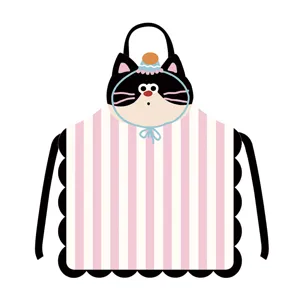 Grembiule da cucina gatto carino adulto antivegetativo senza maniche grembiule in tessuto