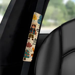 Copriscintura di Sicurezza per Auto Creativi in Morbido Poliestere Design con Illustrazione Autunnale Coperture Protettive Decorative per Interni