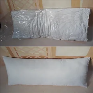 Long white body pillow inner core, soft filling, high elasticity comfortable support for sleeping