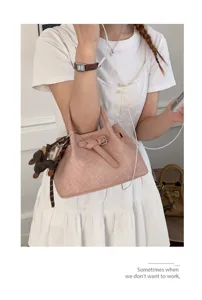 Stylish women handbag minimalist shoulder tote bag casual PU leather daily crossbody bag