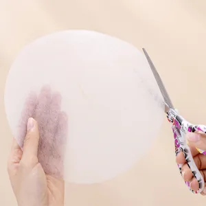 Papier absorbant l'huile de soupe de cuisine film filtrant rond pour cuisson de cuisson