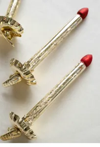 Champagner Gold rote Glas Kerze Weihnachtsbaum Clip Ornamente fur festliche Dekorationen