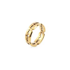 Anello lama di rasoio in acciaio inox uomo hip hop punk gioielli moda accessorio