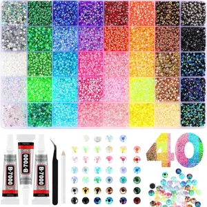 Flatback Resin Rhinestones Nail Art Gems Multicolored Diamond Painting Crystals DIY Craft Decor Accessories