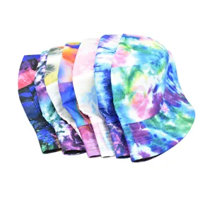 Chapeau bob multicolore tie and dye pour homme et femme, bob tendance hip-hop pour le printemps.