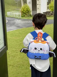 Cute kids Halloween cartoon cat EVA shell backpack lovely toddler school bag for boys and girls