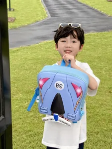 Kids cartoon racing car EVA backpack cute lightweight school bag for kindergarten boys and girls