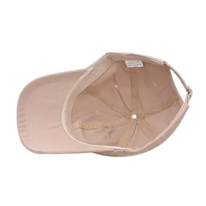 Berretto da baseball in cotone vista interna, cappello morbido semplice per sport all'aperto.