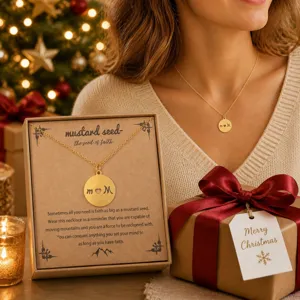 Collier Pendentif en Acier Inoxydable Plaqué Or Cœur Trèfle Ange Montre Chaîne Clavicule Cadeau de Noël Bijoux Pour Femmes