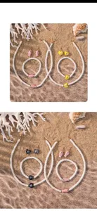 Strand vakantie zachte klei kralen ketting armband oorbellen set met keramische vis hart hangers