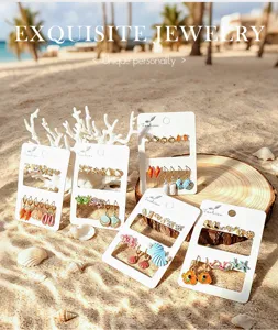 Ensemble de boucles d'oreilles coquillage et poisson-clown, 6 paires bijoux de plage.