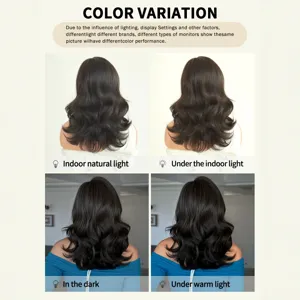 Parrucca riccia nera di lunghezza media per donna, capelli sintetici bob per feste.